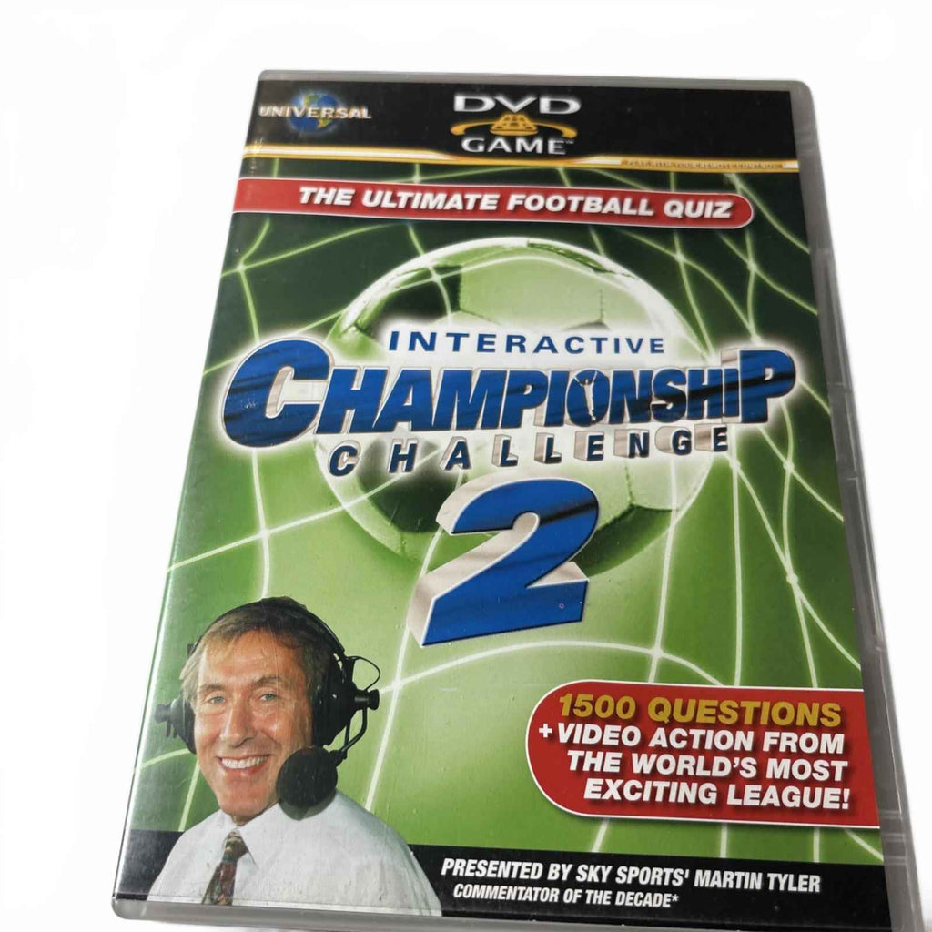 Interactive Championship Challenge 2 [DVD] Martin Tyler Football Soccer Game Tri