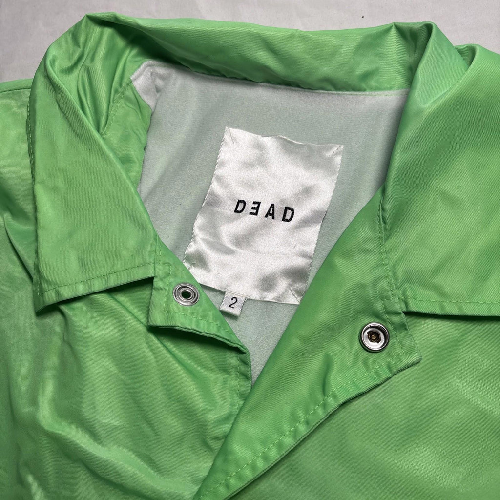 Genuine New Dead Studios Jacket  Box Logo Long Sleeve Green Y2K Size 2 (S/M)