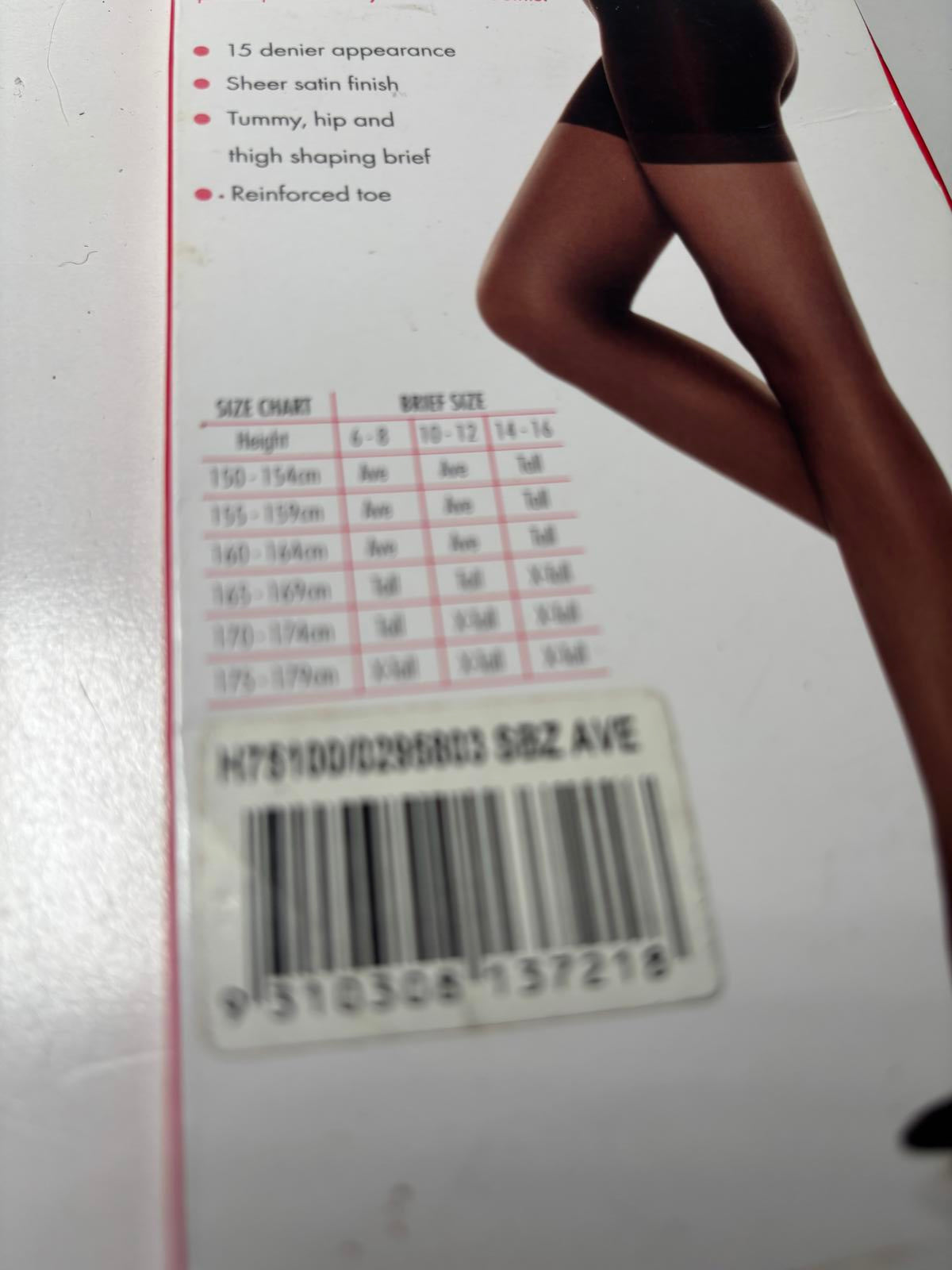 Razza Matazz Body Shaper Sheer Tights - Soft Tan Brazen Ave 15 Denier - Come Sell Nearly Anything