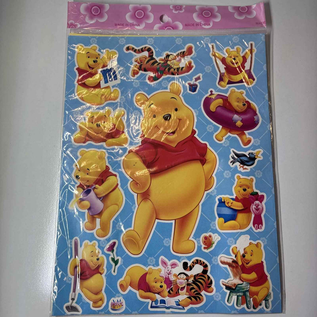 Winnie The Pooh And Friends Wall Decals x 2 sheets (2 Sided)