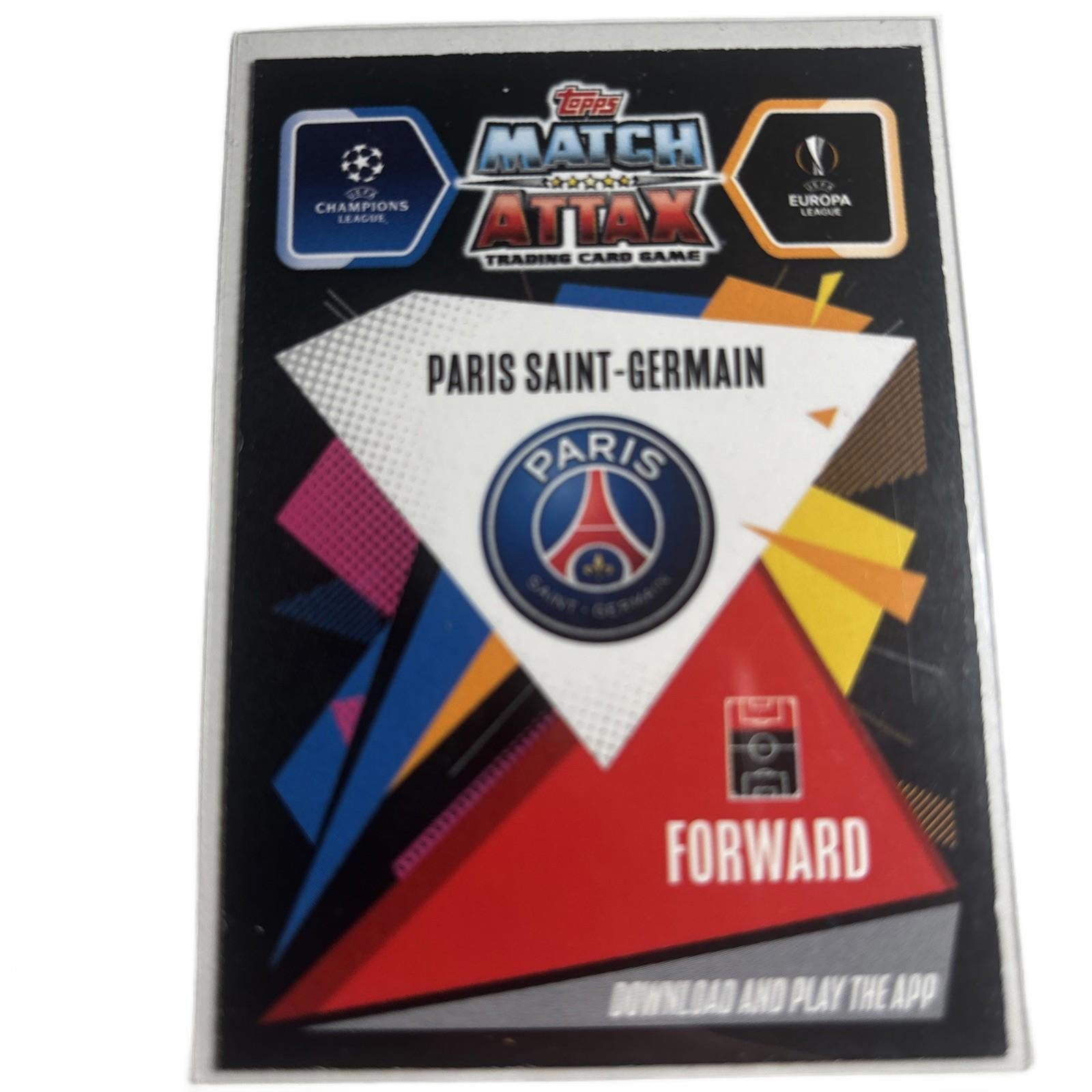 2020/21 Topps Match Attax Champions Leage - Neymar Jr. Gold Limited Edition LE4G