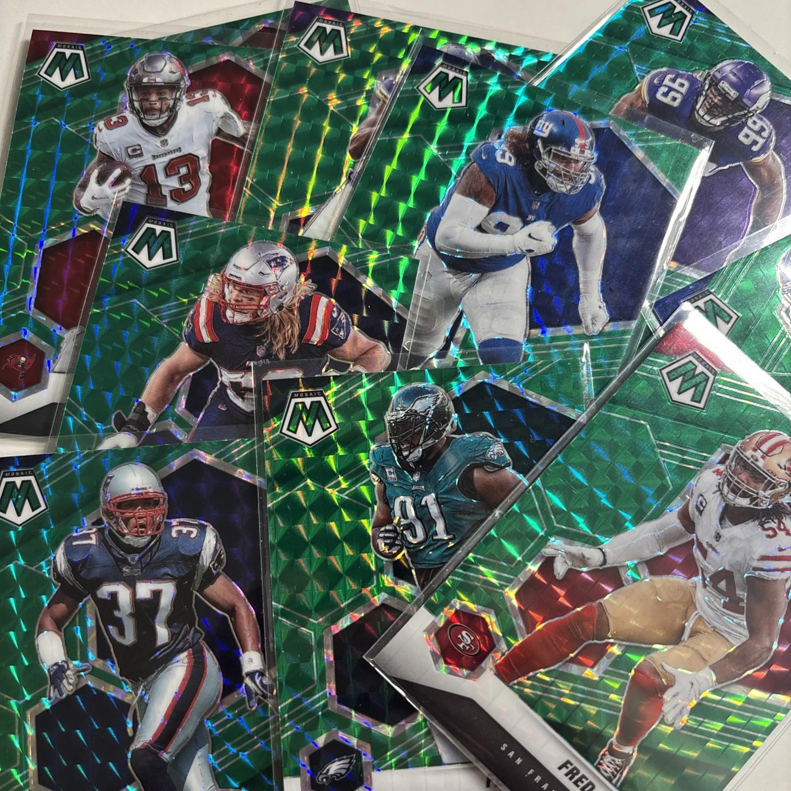 2021 Mosaic Football Green Camo Prizm SP “Choose Your Card”