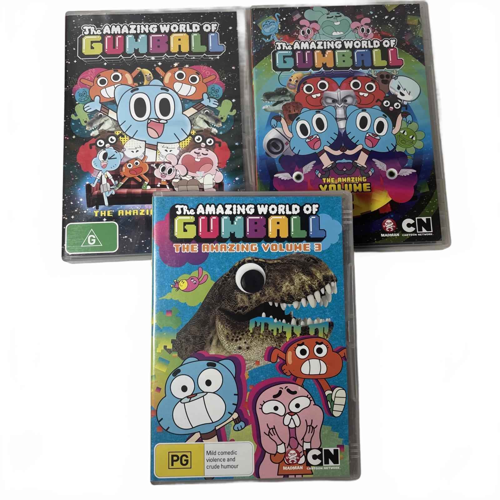 The Amazing World of Gumball: The Amazing Volumes 1,2 & 3 DVDs - Region 4, PAL