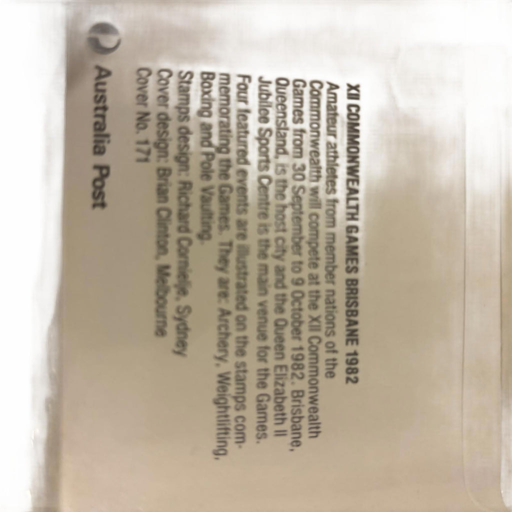 XII Commonwealth Games Brisbane 1982 Commemorative Postmark Stamp Set