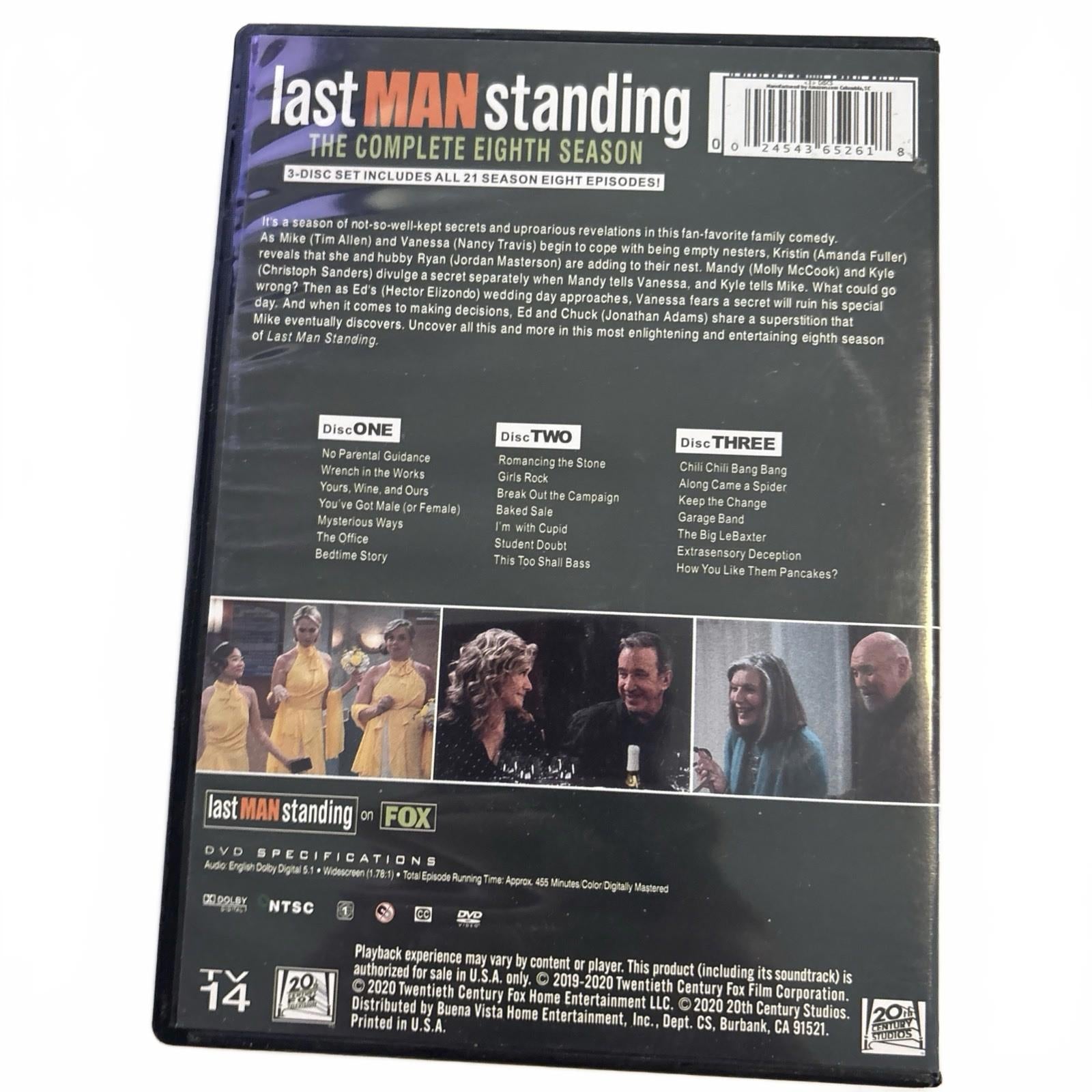 Last Man Standing: The Complete Eighth Season 8 (3 DVDs) Tim Allen,Free Shipping - Come Sell Nearly Anything