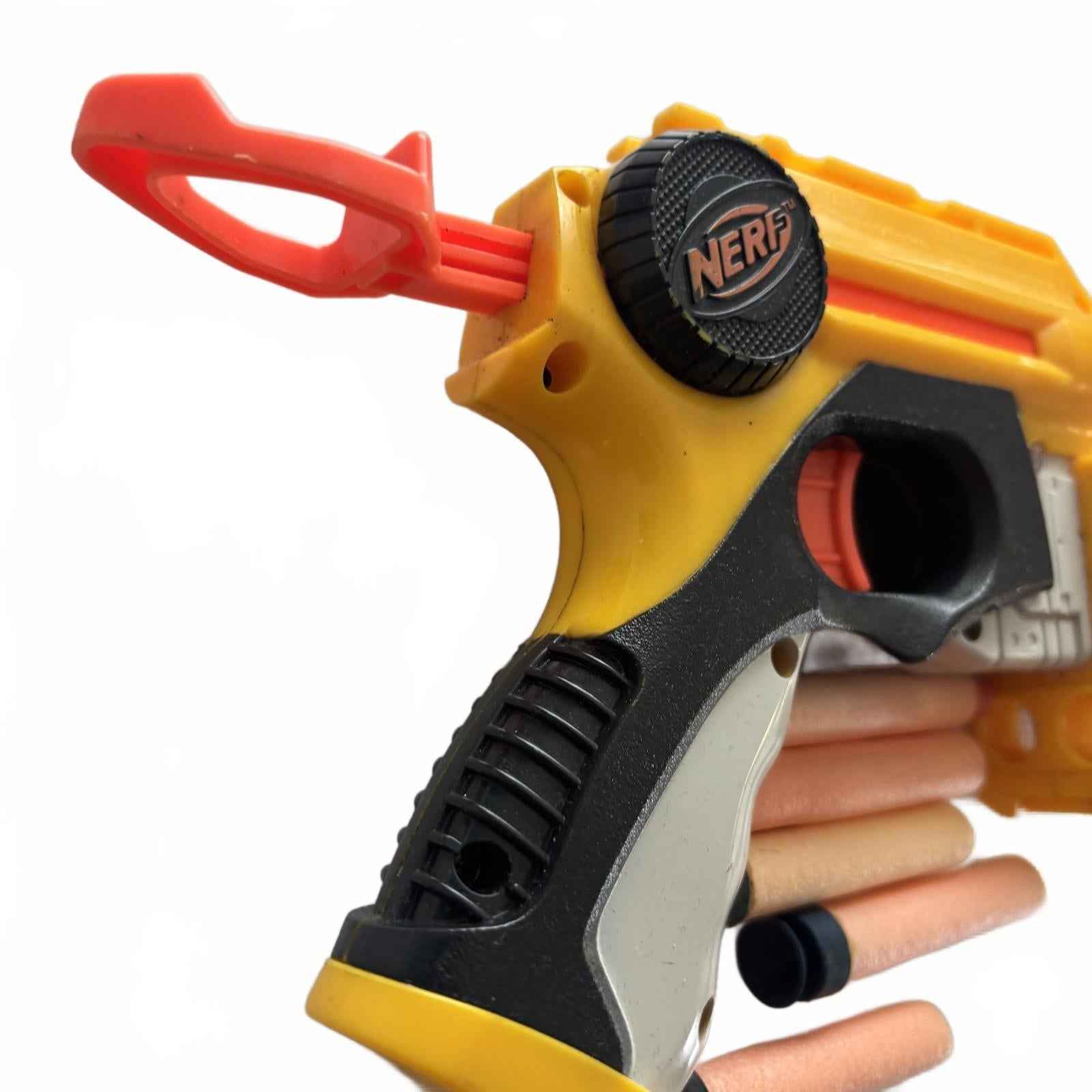 NERF Yellow and Black Toy Dart Blaster with Extra Darts