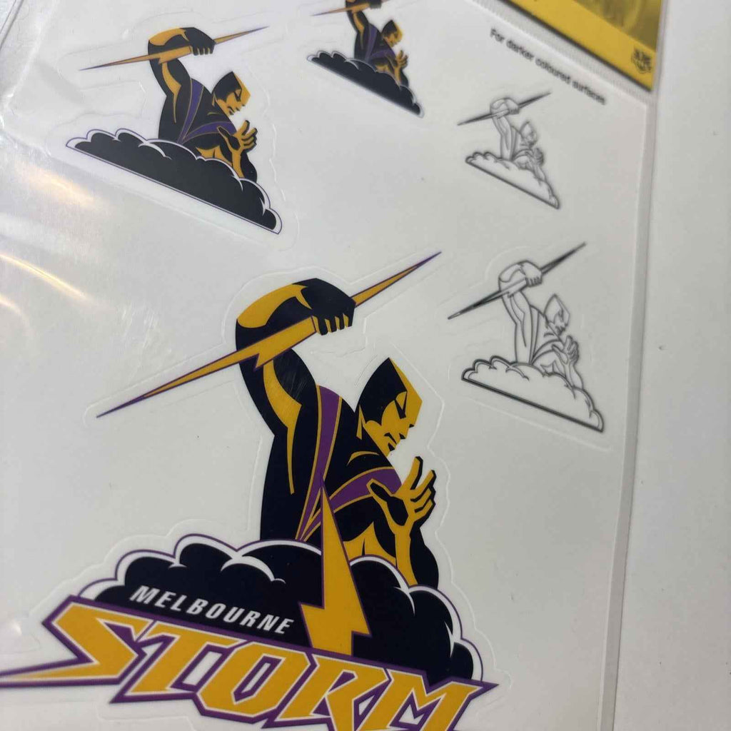Melbourne Storm NRL UV Car Decal * 5 Stickers per sheet