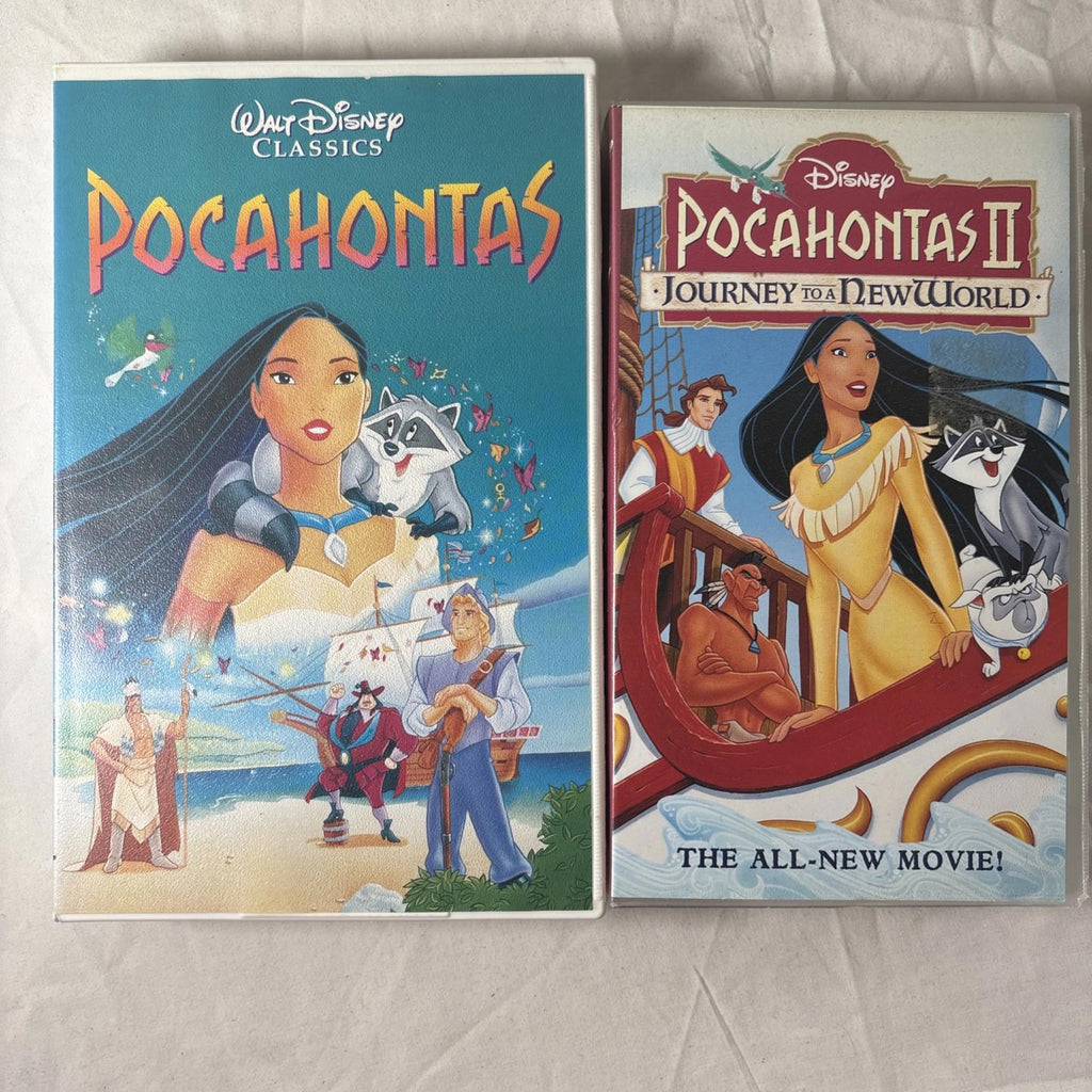 Walt Disney - Pocahontas & Pocahontas 2 Journey To A New World On VHS Video Tape - Come Sell Nearly Anything
