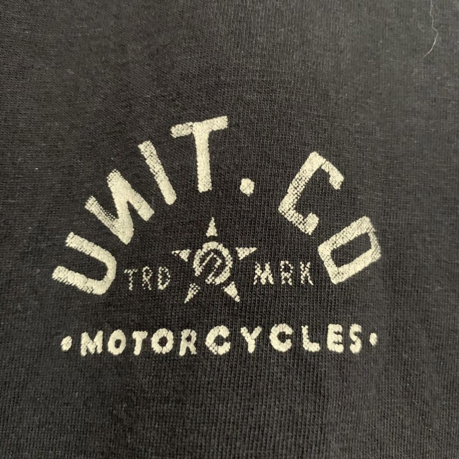 Unit. co Trademark Motorcycles Black T-shirt Size 14. - Come Sell Nearly Anything