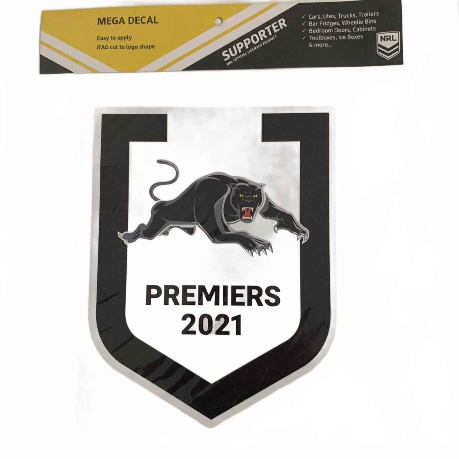 NRL Penrith Panthers 2021 Premiers MEGA Car Decal / Sticker - FREE POST. 25cm