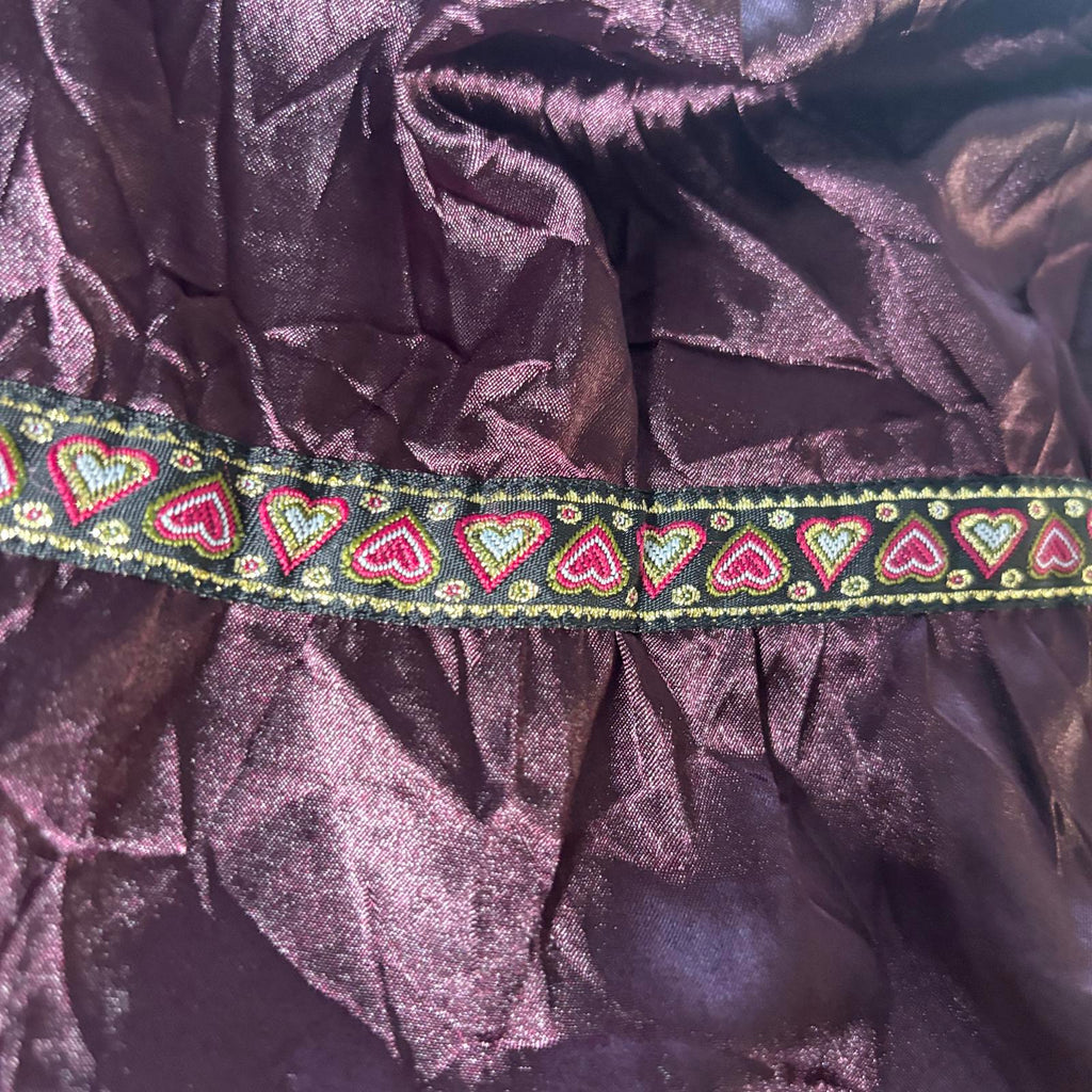 Sass Women's Purple Vintage Satin Skirt Size 10 Y2K Goth Style