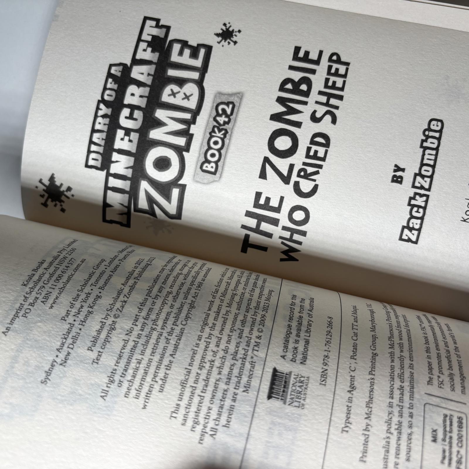 Diary of a Minecraft Zombie Book 42: The Zombie Who Cried Sheep by Zack Zombie