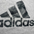 Adidas Men's Gray Logo T-Shirt Size L