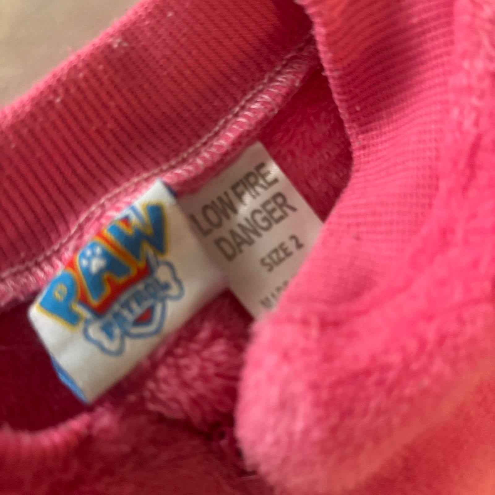 Paw Patrol Kids' Pink Fleece Pajamas Size 2 Toddler Sleepwear #KidsPajamas