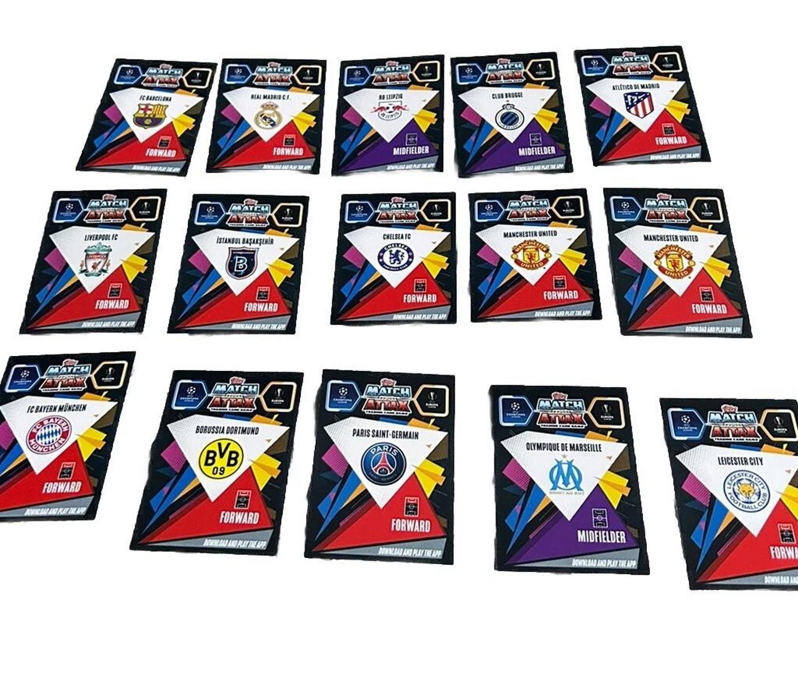 Match Attax 2020/2021 Champions League Golden Goal Scorer Set X15