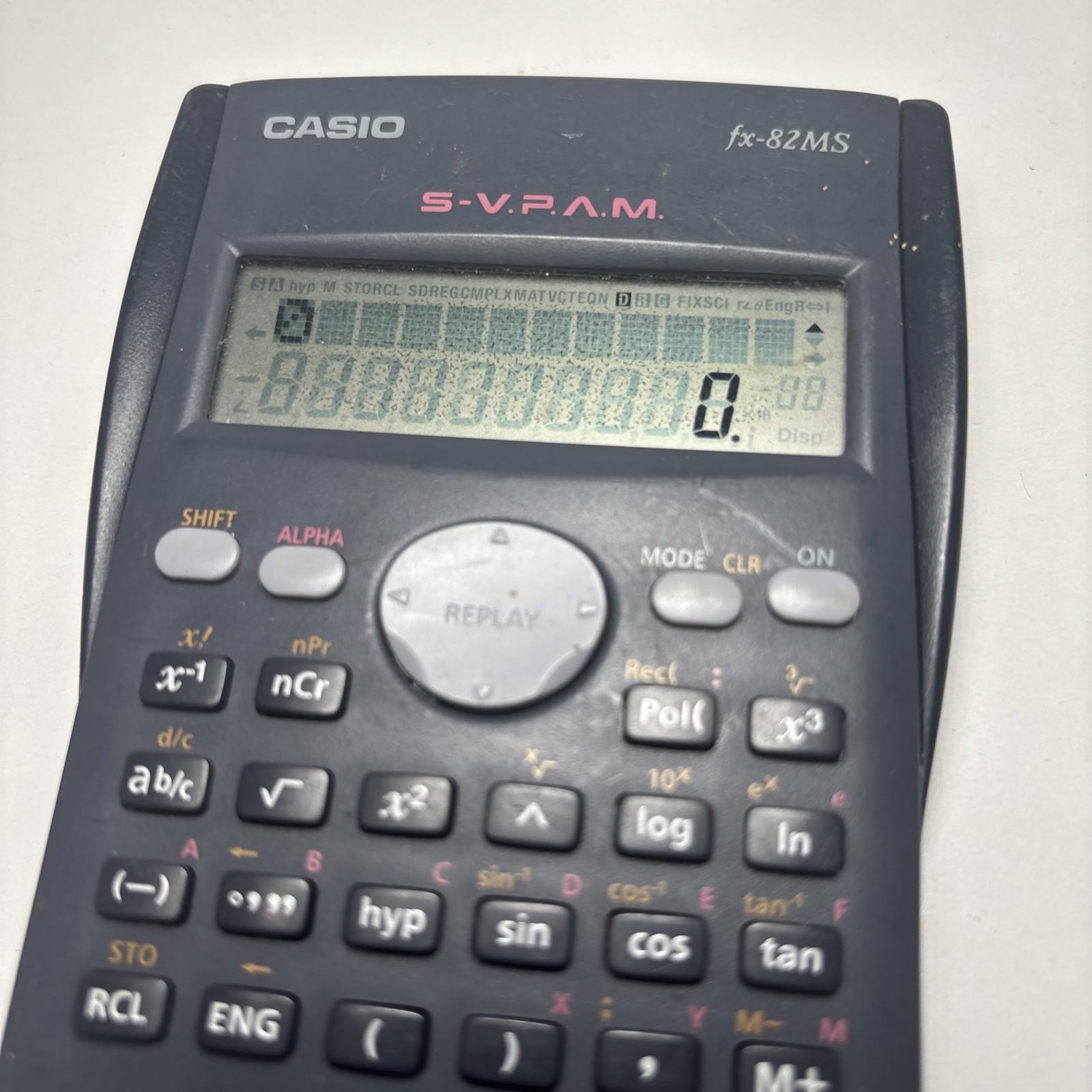 Casio fx-82MS Scientific Calculator 2-Line Display 240 Function STAT Data Editor