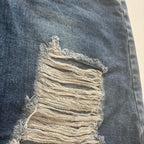 Distressed Denim Skirt Women's Size 2XL - Come Sell Nearly Anything