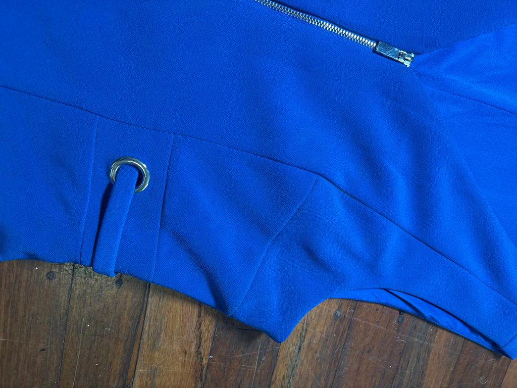 Portmans Blue Sleeveless Zip-Front Dress Size 16 - Come Sell Nearly Anything