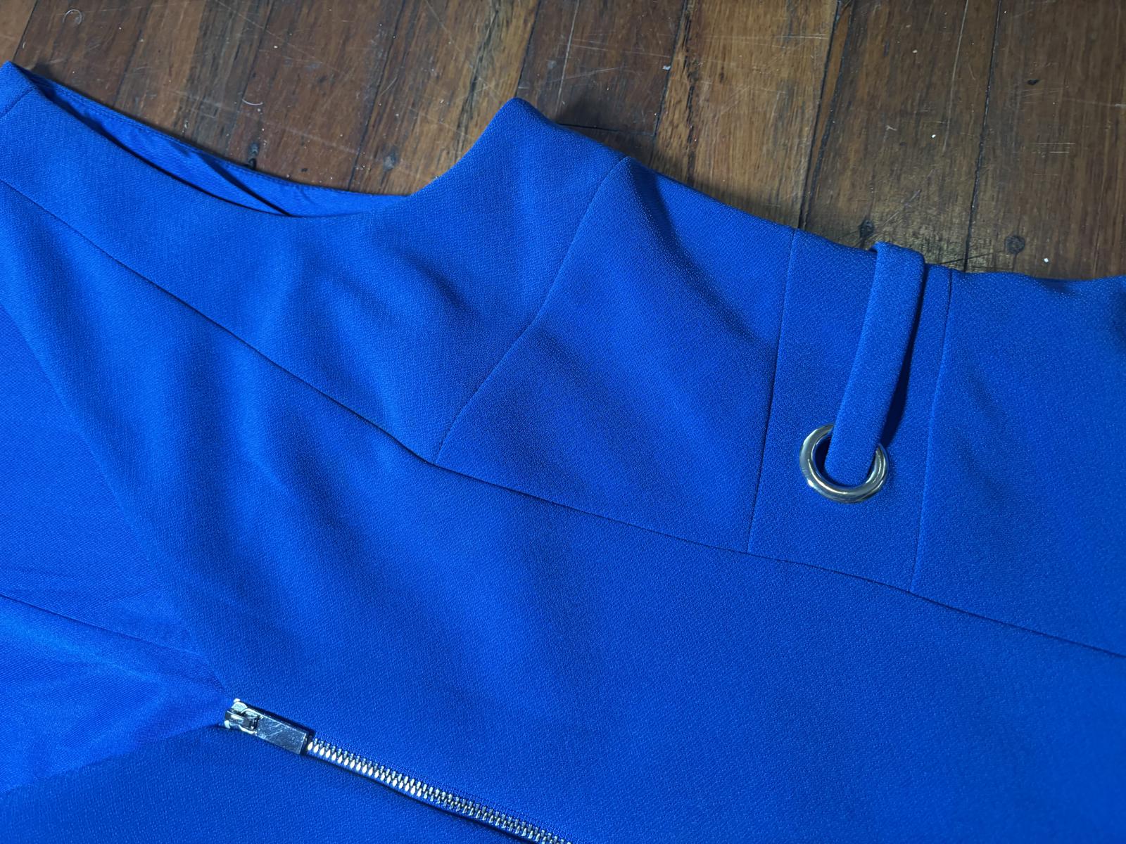 Portmans Blue Sleeveless Zip-Front Dress Size 16 - Come Sell Nearly Anything