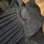 Black Rothco Large Layered Black Hooded Raincoat Spots Reversable Goth Rain Coat Parkas - Come Sell Nearly Anything