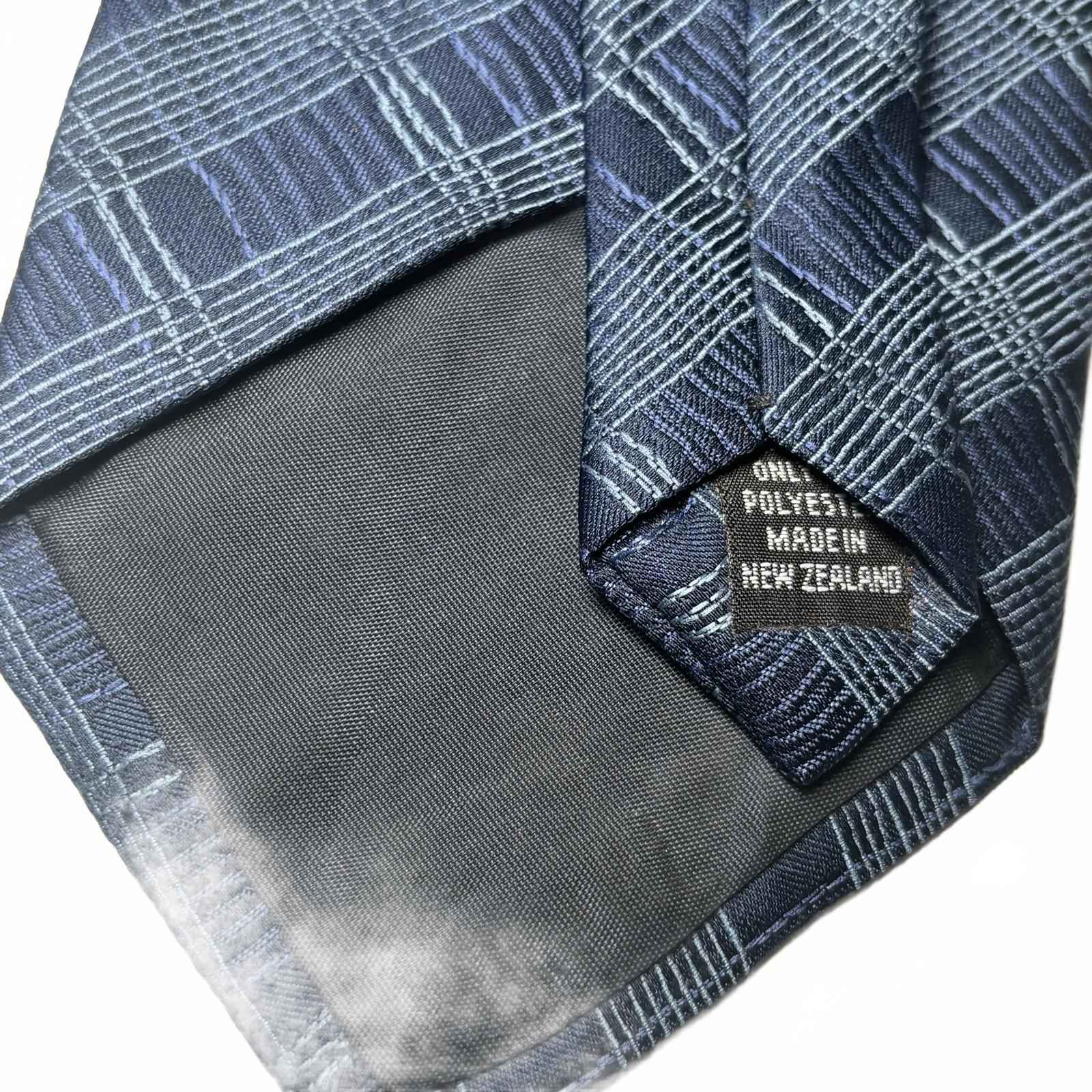 Fridays New York Men's Blue Patterned Tie Classic Diamond Check