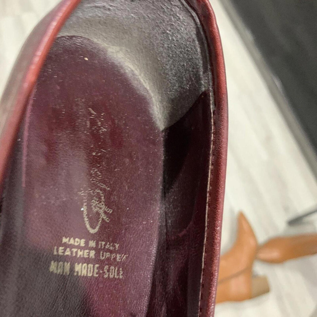 Bruno Magli men's brown leather loafers Dress Shoes Size 41 Man Made in Italy - Come Sell Nearly Anything