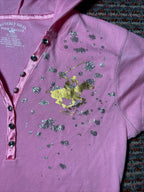 Beverly Hills Polo Club Pink Hooded Polo Shirt Size L/14-16 - Come Sell Nearly Anything