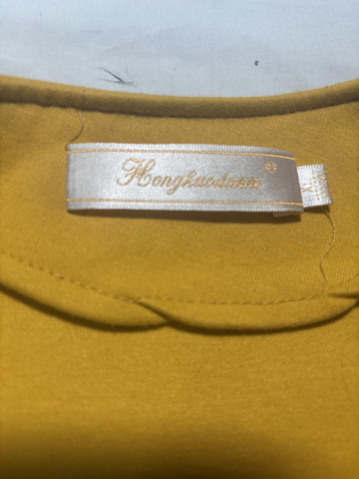 Honghuashen Medium Women's Mustard Trench Coat Double-Breasted #MustardCoat - Come Sell Nearly Anything