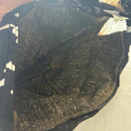 SKULL & CROSSBONES Bandanas with Attitude Novelty Red/Brown Faux Hair Bandana