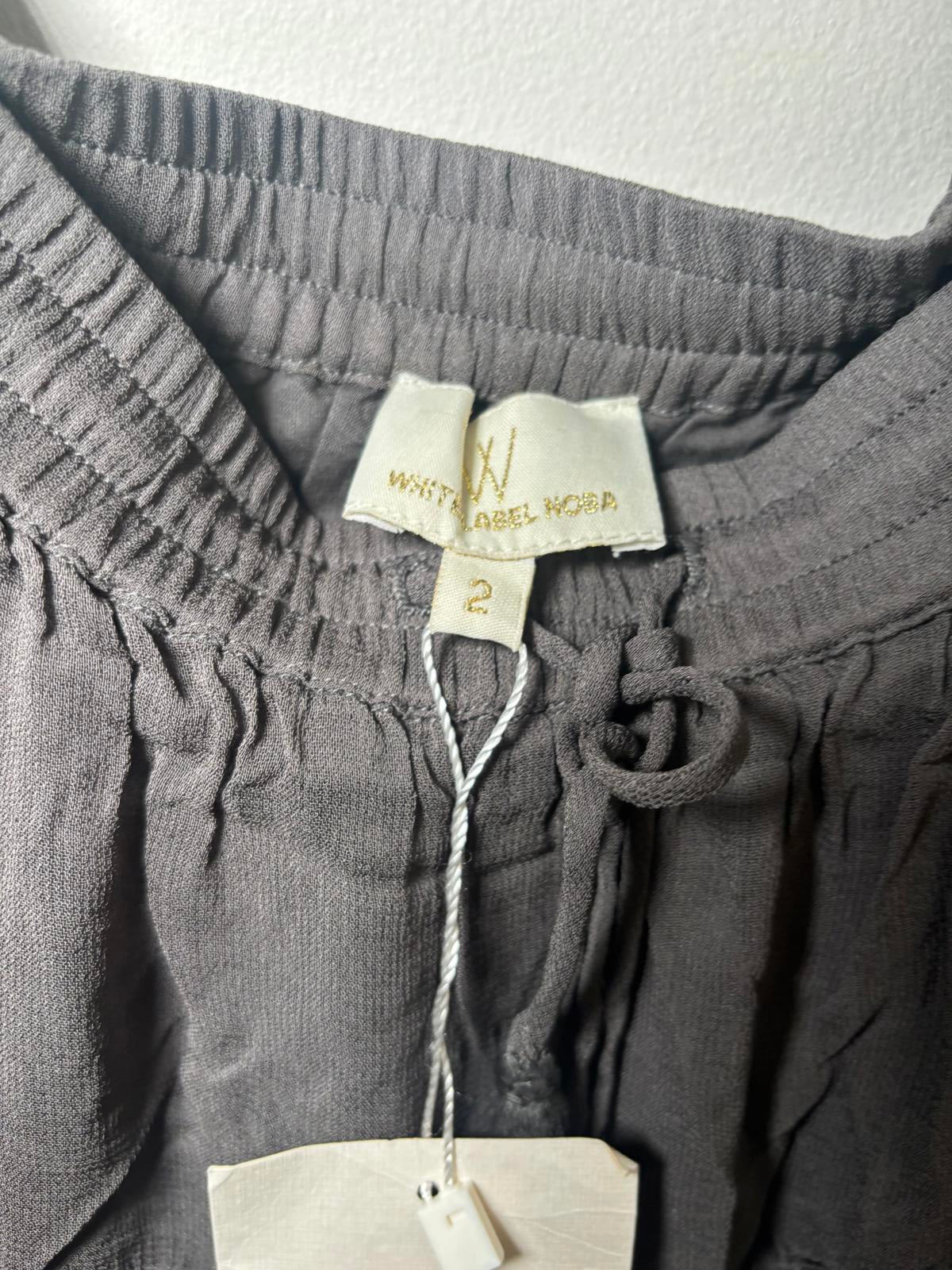 White Label Noba Black Ruffle Viscose Dress Size 2 RRP $269.95 - Come Sell Nearly Anything