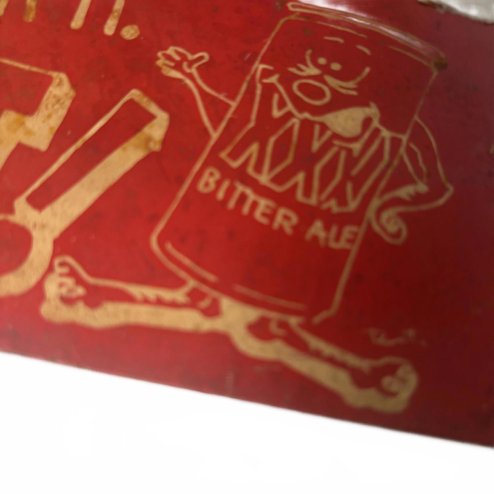Vintage Metal Advertising Sign for XXXX Bitter Ale