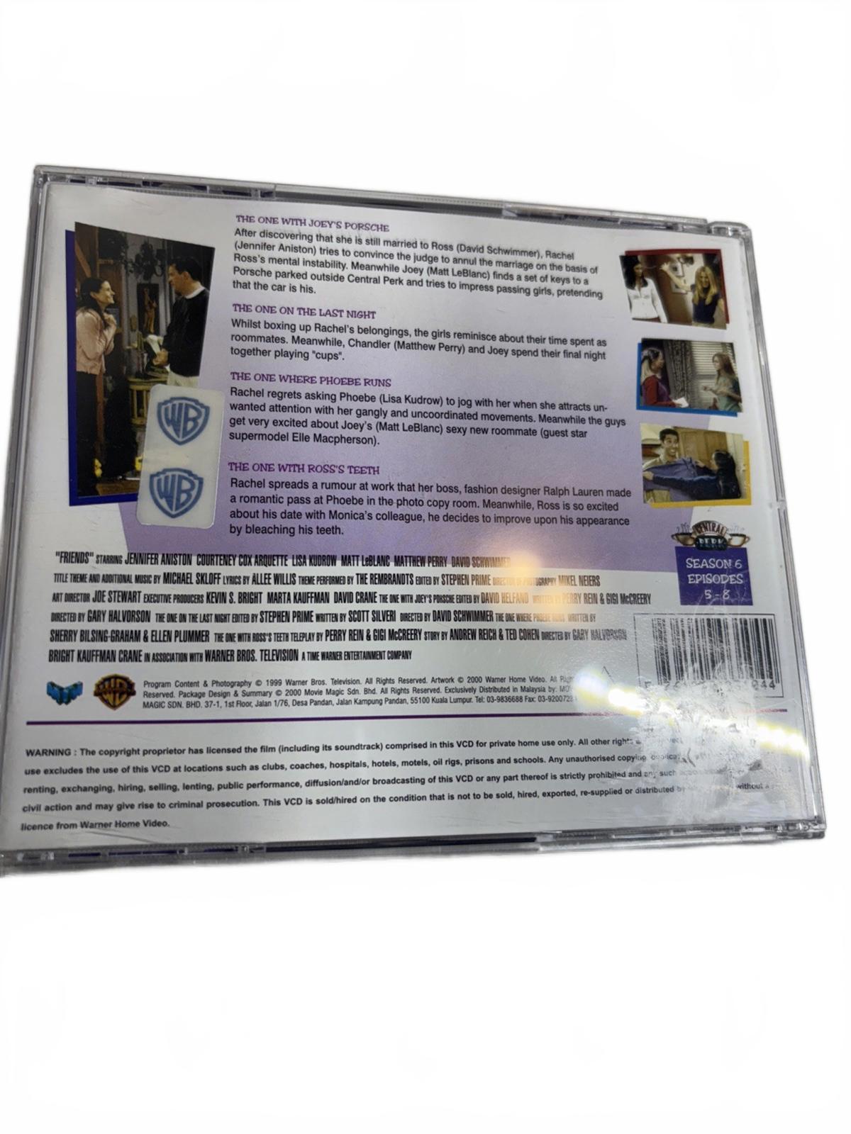 Mega Rare 2000 Friends Season 6 Episodes 5-8 Original Video CD VCD - Come Sell Nearly Anything