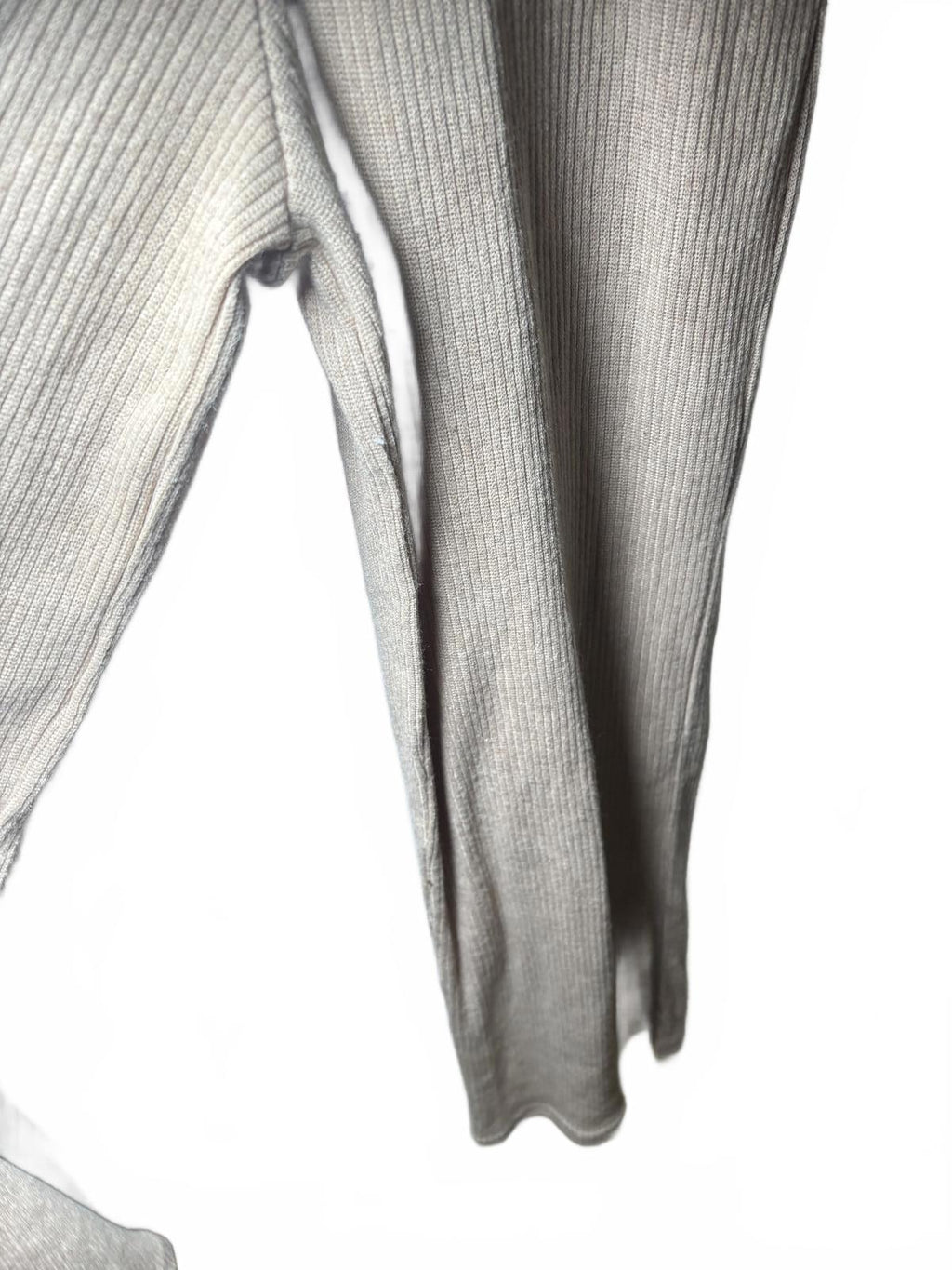 Moukola Beige Ribbed Knit Sleeveless Jumpsuit with Tie Waist, Size 8 - Come Sell Nearly Anything