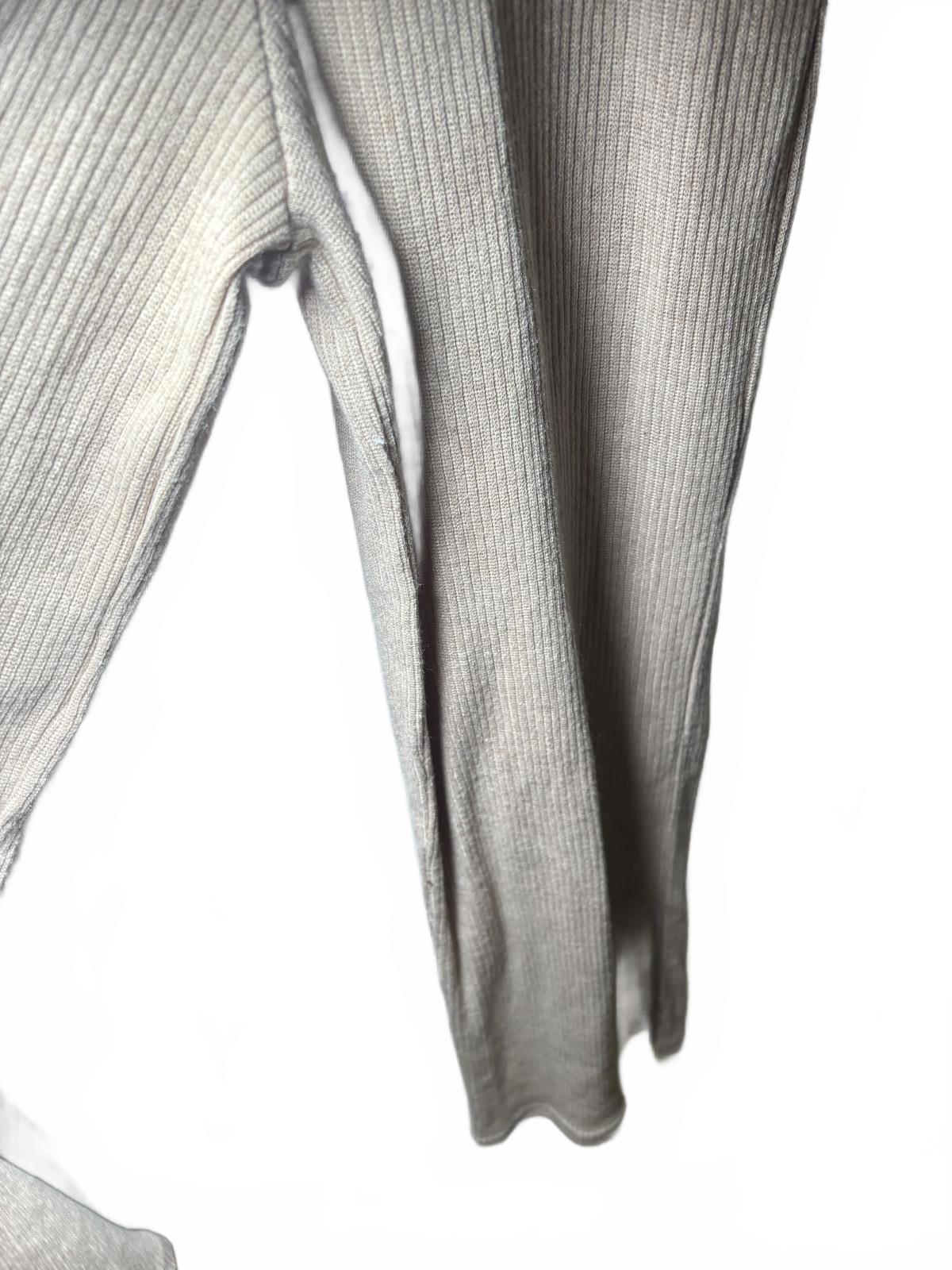 Moukola Beige Ribbed Knit Sleeveless Jumpsuit with Tie Waist, Size 8 - Come Sell Nearly Anything