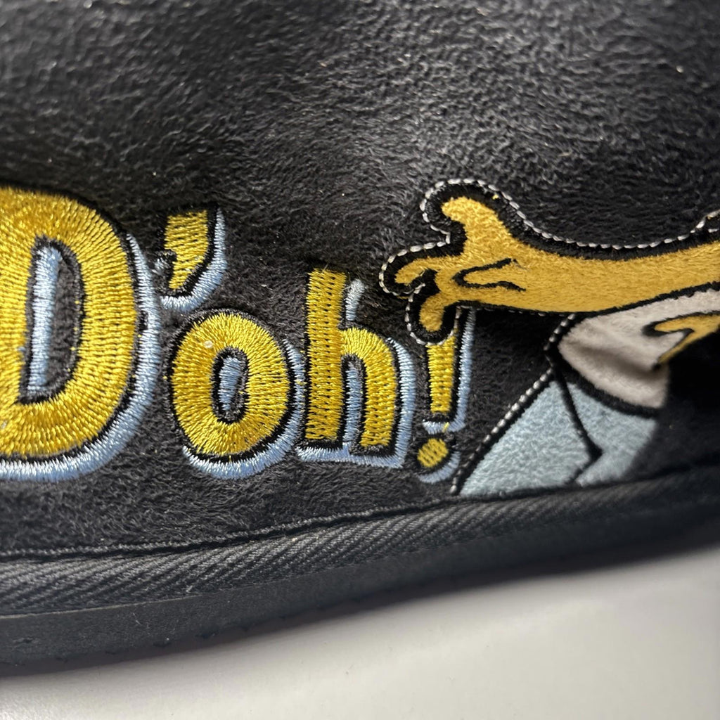 VTG The Simpsons Homer Simpson Doh Embroidered Slippers Size Medium 8 NWT 2011