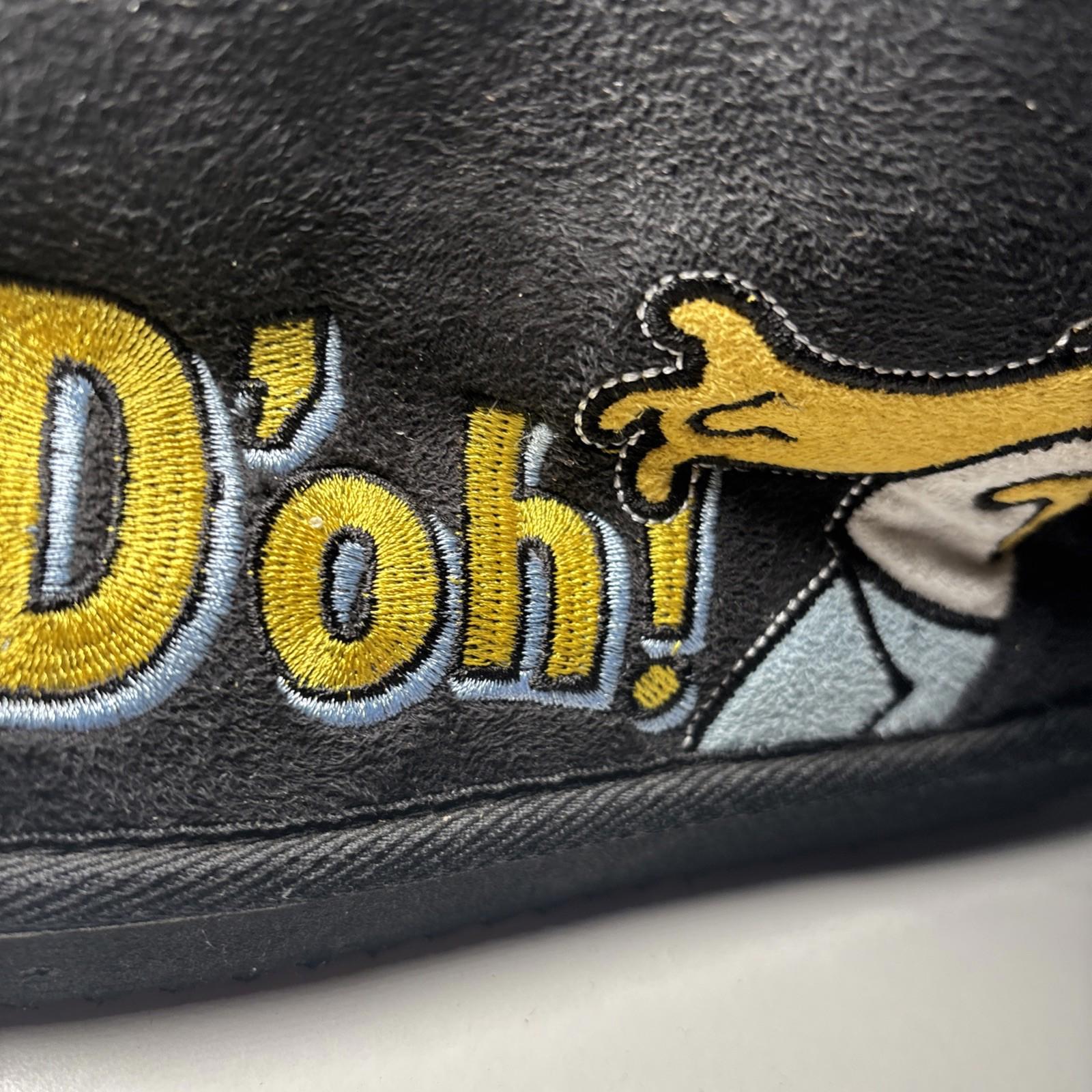 VTG The Simpsons Homer Simpson Doh Embroidered Slippers Size Medium 8 NWT 2011