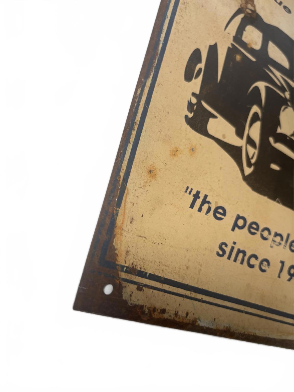 Vintage Volkswagen Metal Sign - Classic Automotive Decor