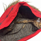 Billy Bob Bandanas with Attitude Novelty Red/Brown Faux Hair Bandana