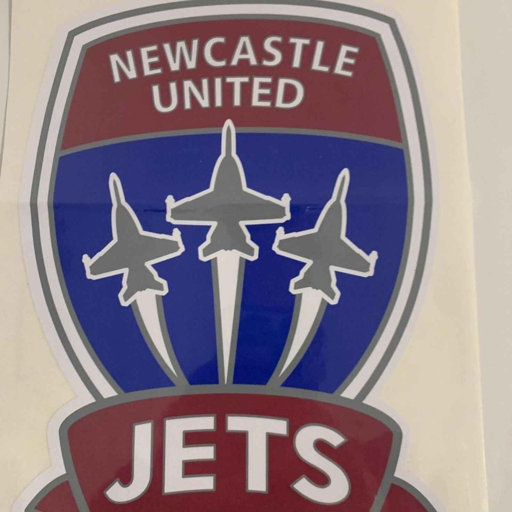 A-League Newcastle Jets FC Mega Supersized Logo Decal Sticker 25cm