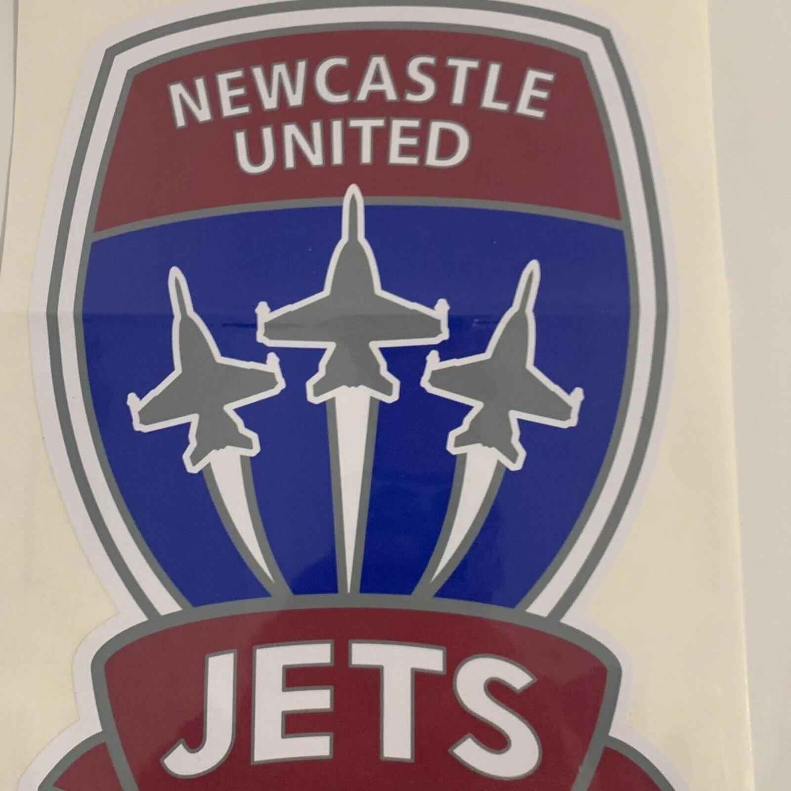 A-League Newcastle Jets FC Mega Supersized Logo Decal Sticker 25cm