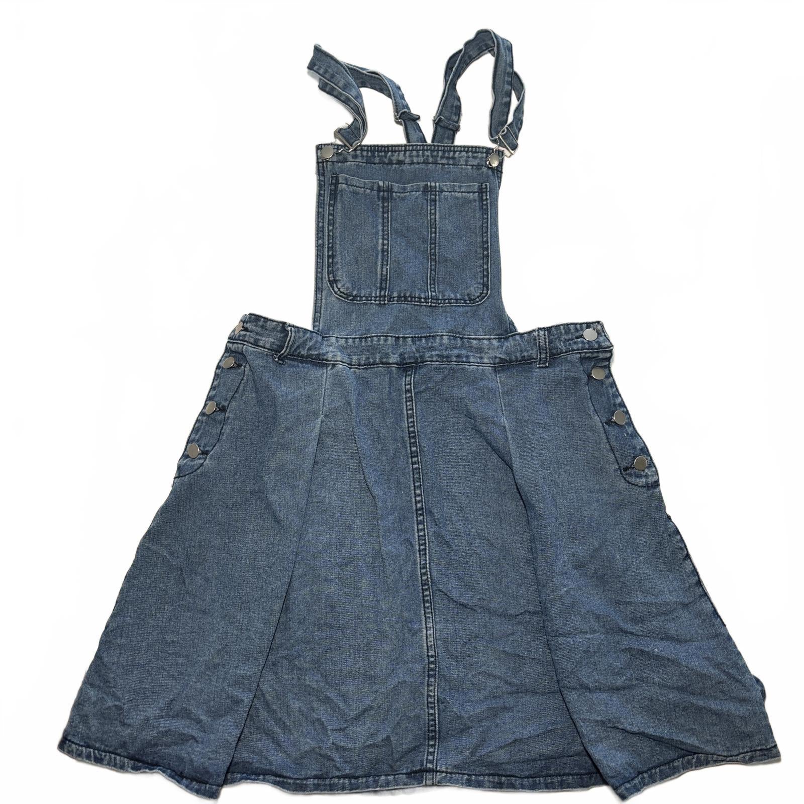 SHEIN Women's Denim Overalls Dress OXL Vintage Y2K Style