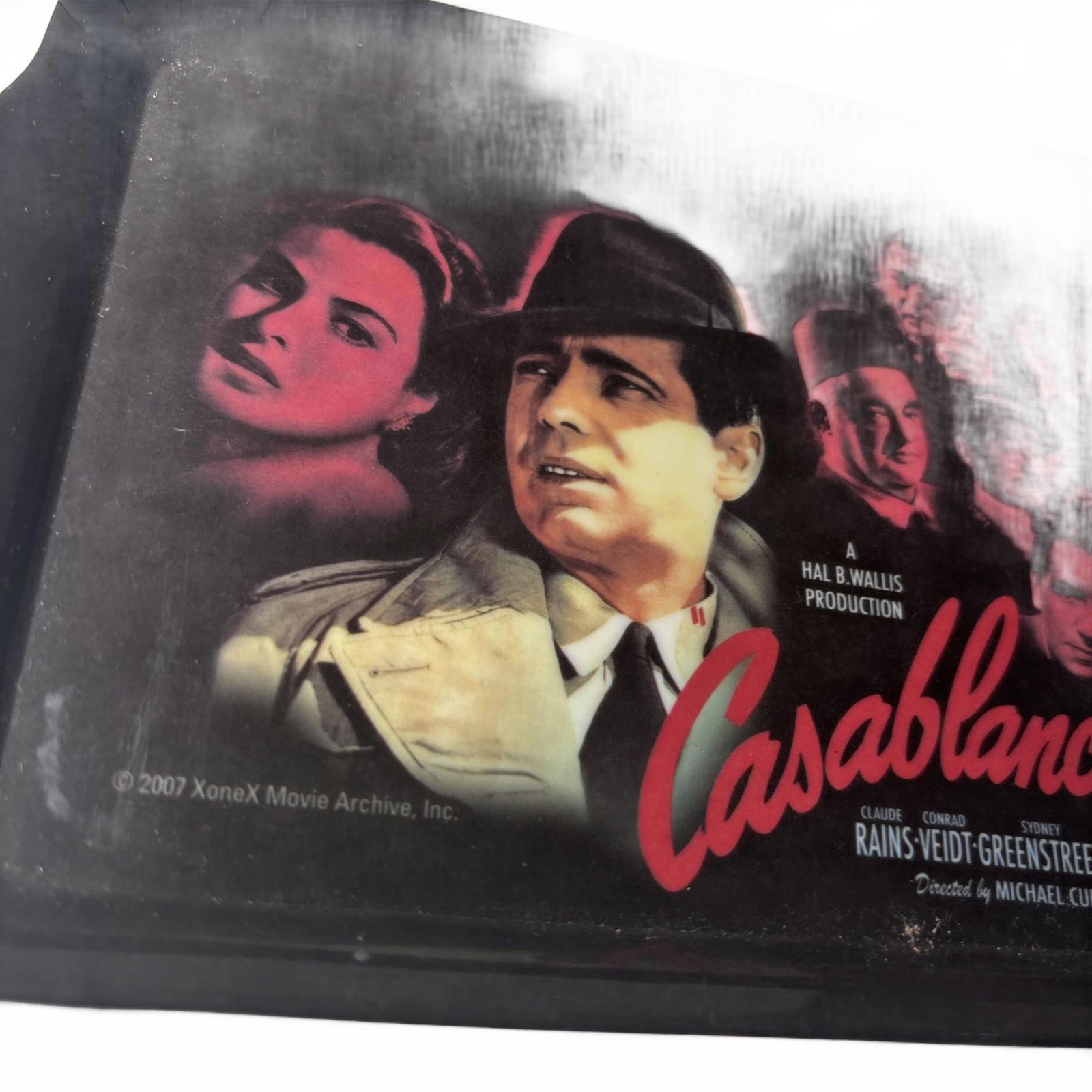 Casablanca VTG Receipt Card Tray, Humphrey Bogart, Ingrid Bergman