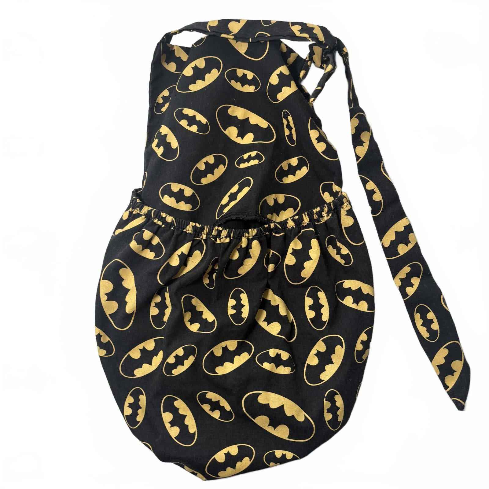 Black and Gold Batman Pattern  Baby New Born Romper Vintage