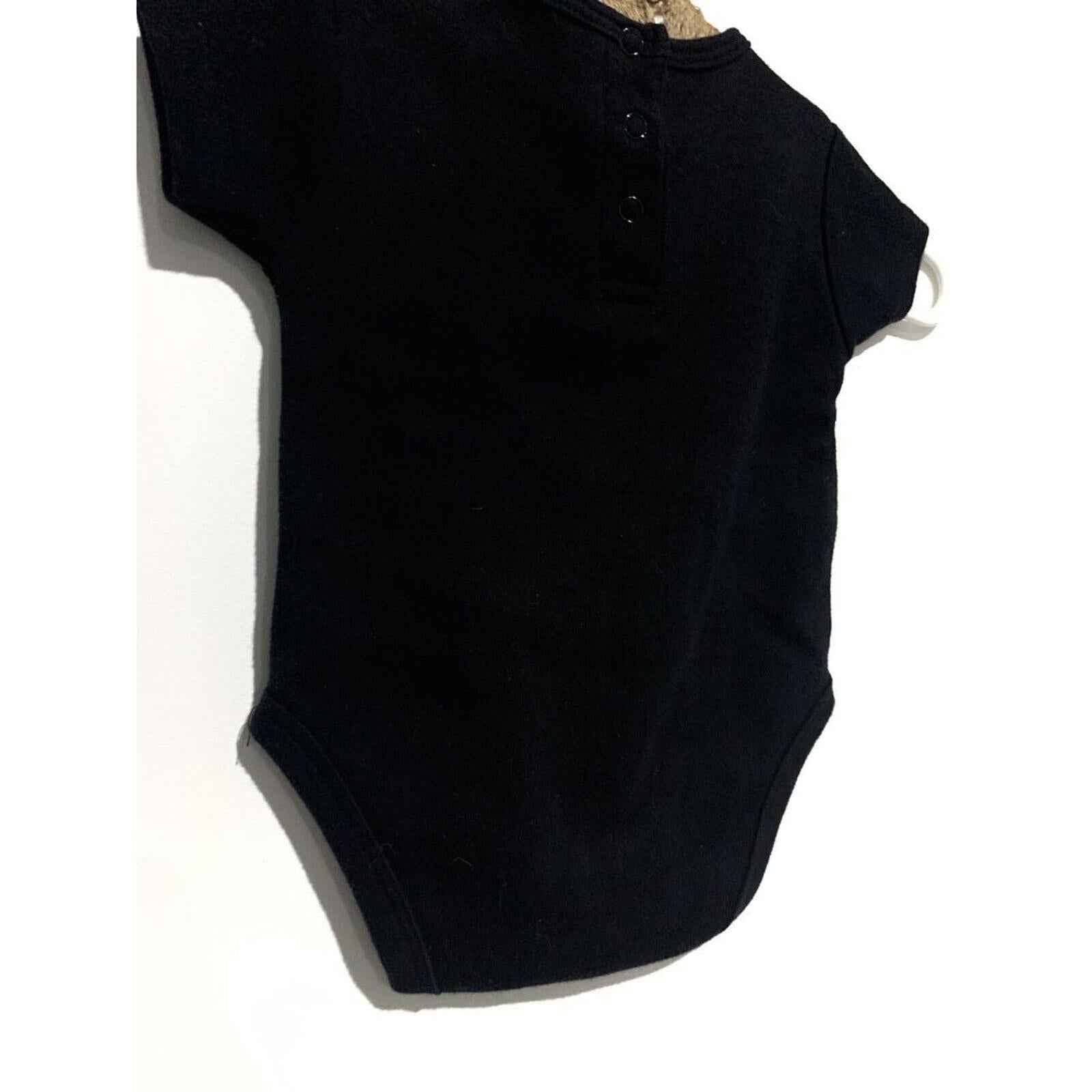 Aster & Oak Singlet Baby Bodysuit / One Piece Black - size 000 0-3 months