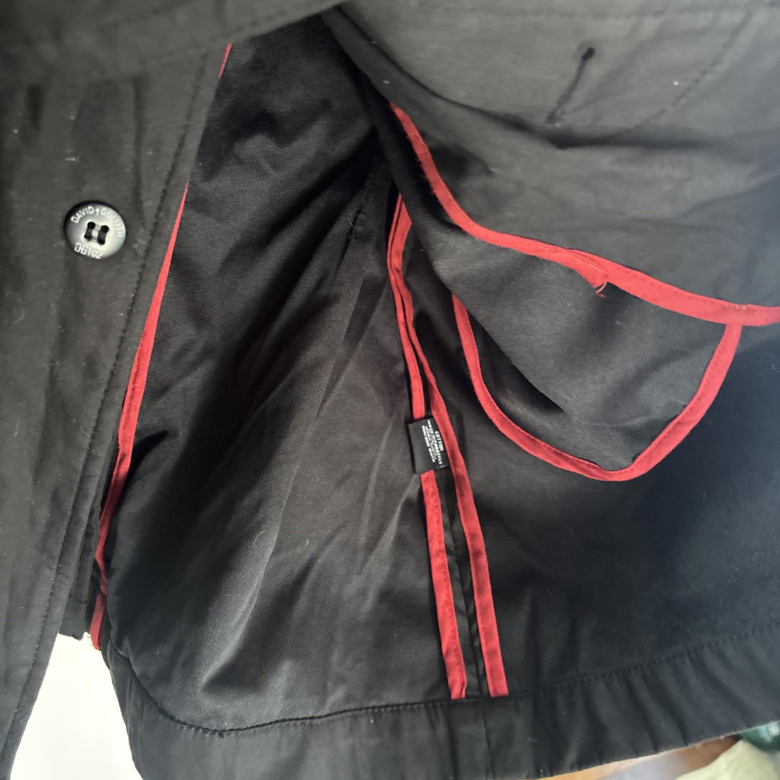 David and Goliath Men’s Size Large Trench Coat Jacket Vintage Y2K Size L - Come Sell Nearly Anything