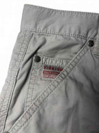 Yishion Men's Cargo Pants Size 35 Beige Cotton Casual Workwear