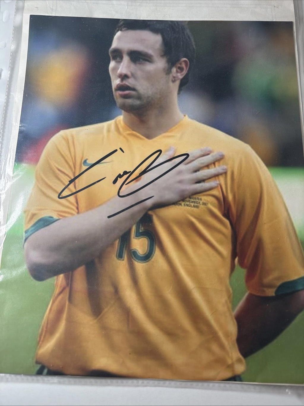 SCOTT MCDONALD  Signed SOCCEROOS Large  Photo With COA Autograph Soccer