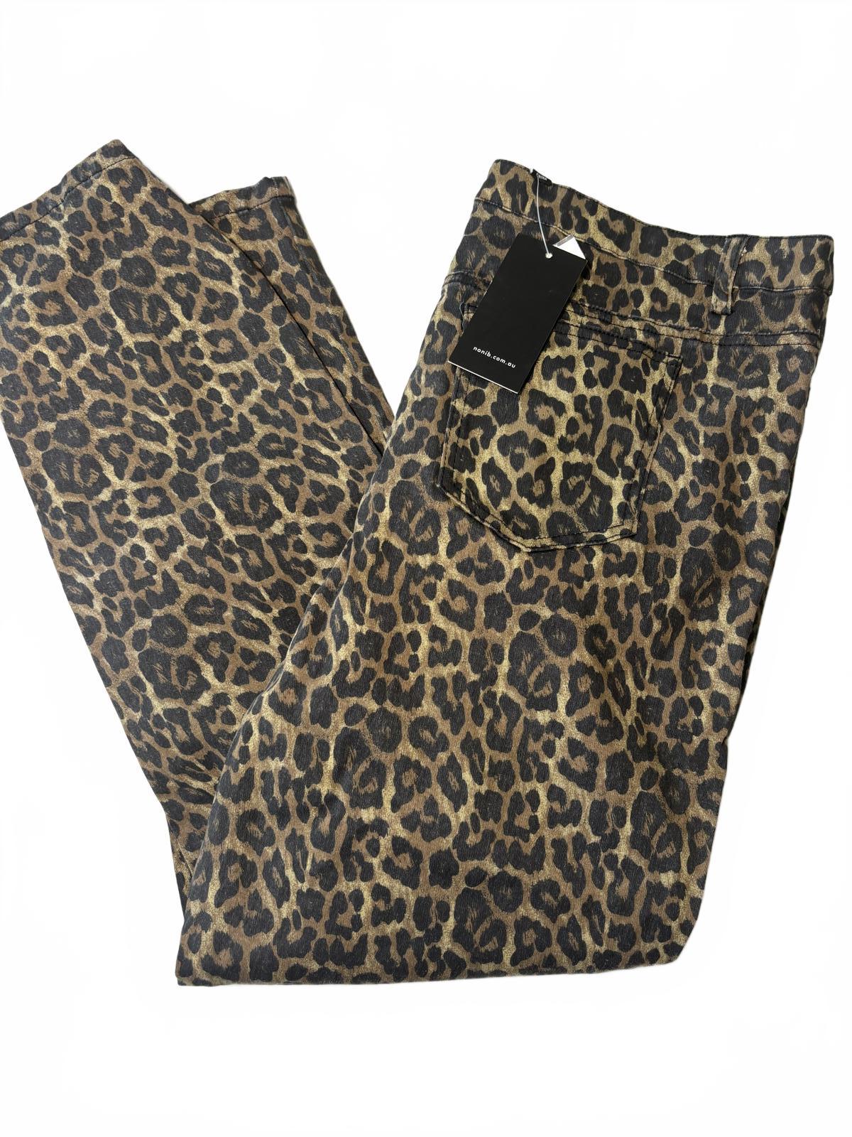 Liz Jordan / Noni B Women's Leopard Print Casual Pants - Come Sell Nearly Anything