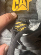 Caterpillar CAT Large Grey & Black Hoodie Sweatshirt