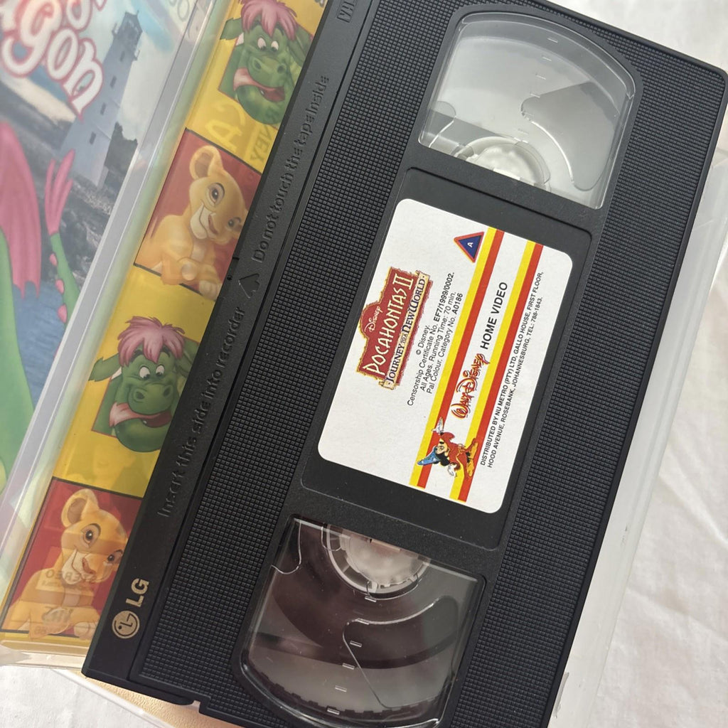 Walt Disney - Pocahontas & Pocahontas 2 Journey To A New World On VHS Video Tape - Come Sell Nearly Anything